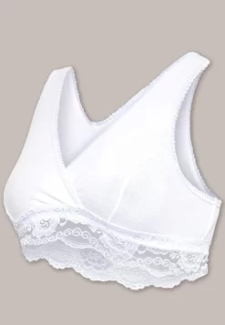 Carriwell Organic Nursing/Sleep Bra -Fashion Lingerie Store 2505 CARRIWELL rossover bra wht