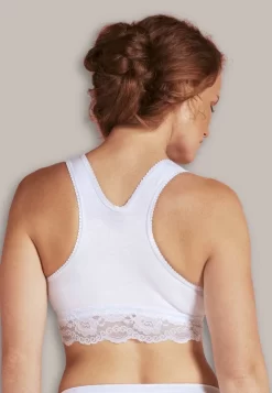 Carriwell Organic Nursing/Sleep Bra -Fashion Lingerie Store 2505 crossover nursing and sleeping bra wht BACK