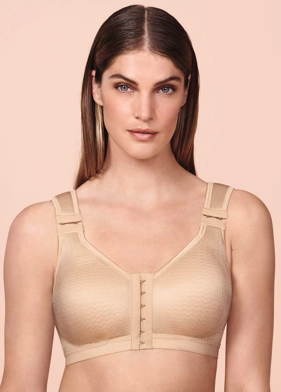 Anita Care London Lymph Relief Front Closure Bra (Sand) 1 Anita Care London Lymph Relief Front Closure Bra (Sand)