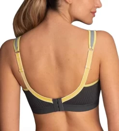 Anita Active Momentum Sports Bra (Iconic Grey) -Fashion Lingerie Store Anita Active Momentum Sports Bra Iconic Grey Back EnVie Lingerie