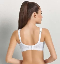 Anita Active Momentum Sports Bra (White) -Fashion Lingerie Store Anita Active Momentum Sports Bra White Back Envie Lingerie
