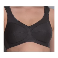 Anita Comfort Jana Support Bra Non Wired (Black) -Fashion Lingerie Store AnitaComfortJanaBrablackcloseup