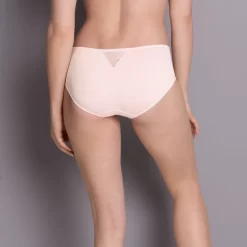 Anita Rosa Faia Fleur High Waist Lace Brief -Fashion Lingerie Store AnitaFleurHighWaistBriefPinkBlushBack