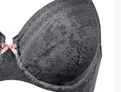 Anita Fleur Lace Underwired Nursing Bra (Anthracite) -Fashion Lingerie Store AnitaFleurNursingBra