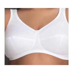 Anita Comfort Jana Support Bra Non Wired (White) -Fashion Lingerie Store AnitaJanaCottonComfortSoftBracloseup542