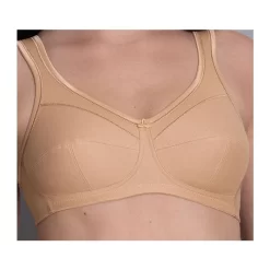 Anita Comfort Jana Support Bra Non Wired (Deep Sand) 5 Anita Comfort Jana Support Bra Non Wired (Deep Sand) -Fashion Lingerie Store AnitaJanacomfortSupportBracottondeepsandcloseup
