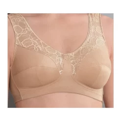 Anita Microenergen Soft Bra (Deep Sand) 5 Anita Microenergen Soft Bra (Deep Sand) -Fashion Lingerie Store AnitaMicroEnergenSupportBraDeepSandCloseUp