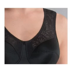 Anita Mylena Support Bra Non Wired -Fashion Lingerie Store AnitaMylenaComfortSupportBrablackcloseup