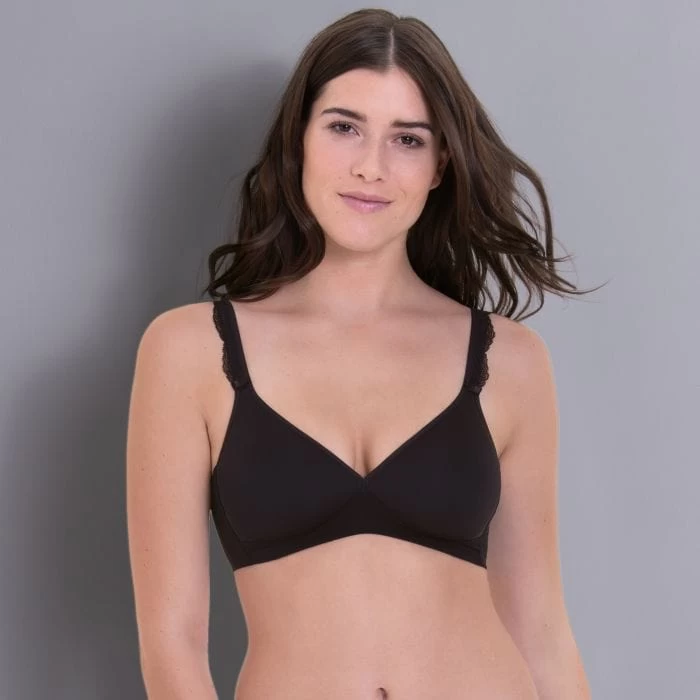 Anita Rosa Faia Selma Wirefree Bra With Spacer Cups (Black) 1 Anita Rosa Faia Selma Wirefree Bra With Spacer Cups (Black)
