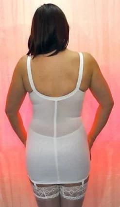 Berdita Harlow Open Corselette With Suspenders -Fashion Lingerie Store Berdita Open Corselette White back