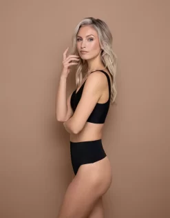 Bye Bra Bra Top V-Neck -Fashion Lingerie Store Bra Top V Neck Black 2 1593x2037 1