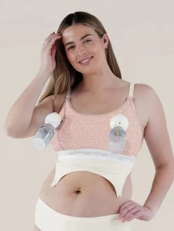 Bravado Clip And Pump Hands-Free Nursing Bra Accessory -Fashion Lingerie Store BravadoClip PumpNursingAccessoryPinkLeopard EnvieLingerie