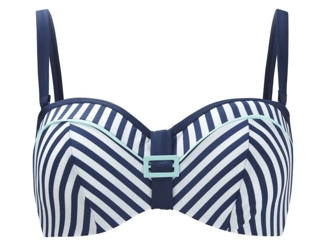 Cleo Lucille Bandeau Bikini Top Nautical 3 Cleo Lucille Bandeau Bikini Top Nautical - Image 3