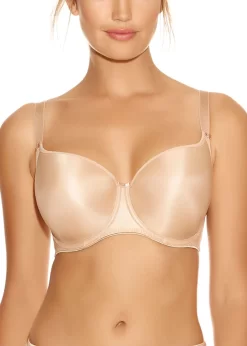 Fantasie Smoothing Moulded T Shirt Bra -Fashion Lingerie Store FL4510 NUDE Fantasie Lingerie Smoothing Nude Underwired Moulded Tshirt Bra