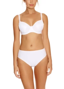 Fantasie Smoothing Underwired Seamless Balcony Bra FL4520 -Fashion Lingerie Store FL4520 WHE alt1 Fantasie Lingerie Smoothing White Underwired Moulded Balcony Bra