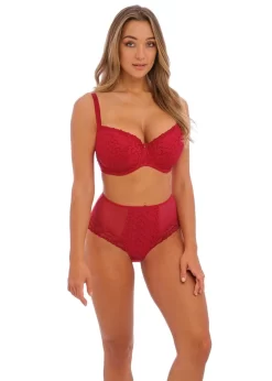 Fantasie Ana Underwired Padded Half Cup Bra 5 Fantasie Ana Underwired Padded Half Cup Bra -Fashion Lingerie Store Fantasie Ana Red Padded Half Cup Bra