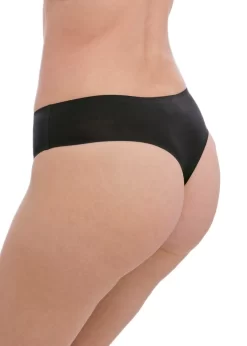 Fantasie Smoothease Invisible Stretch Thong 15 Fantasie Smoothease Invisible Stretch Thong -Fashion Lingerie Store Fantasie Lingerie Black Smoothease Invisible Stretch Thong side