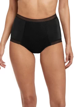 Fantasie Fusion High Waist Brief -Fashion Lingerie Store Fantasie Lingerie Fusion Black High Waist Brief Front