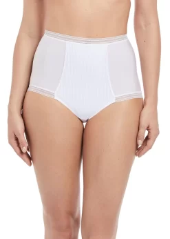 Fantasie Fusion High Waist Brief -Fashion Lingerie Store Fantasie Lingerie Fusion White High Waist Brief Front