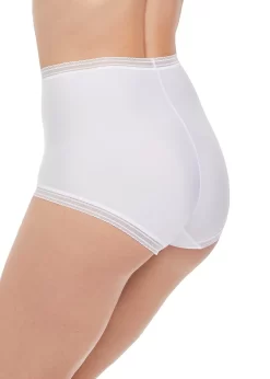 Fantasie Fusion High Waist Brief -Fashion Lingerie Store Fantasie Lingerie Fusion White High Waist Brief Side