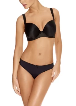 Freya Deco Underwired Moulded Plunge T-Shirt Bra 11 Freya Deco Underwired Moulded Plunge T-Shirt Bra -Fashion Lingerie Store Freya Deco Underwired Moulded Plunge T Shirt Bra Black Front EnVie Lingerie 2