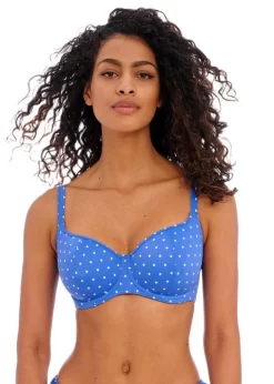 Freya Jewel Cove Sweetheart Underwired Bikini Top Azure