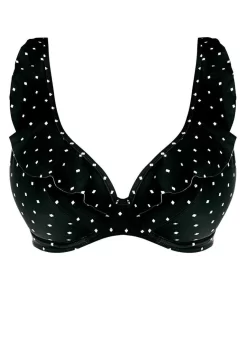 Freya Jewel Cove Bikini Top Black 12 Freya Jewel Cove Bikini Top Black -Fashion Lingerie Store Freya Swim Jewel Cove Black Underwired High Apex Bikini Top cut out
