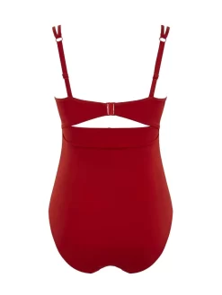 Panache Anya Riva Balconnet Underwired Swimsuit Red -Fashion Lingerie Store Panache Anya Riva Balconnet Underwired Swimsuit Red Back