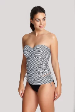 Panache Anya Stripe Bandeau Strapless Tankini Top