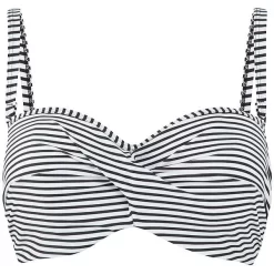 Panache Anya Stripe Strapless Bandeau Bikini Top -Fashion Lingerie Store PanacheAnyaStripeBandeauBikiniTop