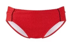 Panache Britt Gathered Bikini Pant -Fashion Lingerie Store PanacheBrittSW0829GatherPantsRedpolkadot