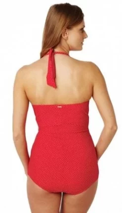 Panache Britt Halterneck Underwired Swimsuit 11 Panache Britt Halterneck Underwired Swimsuit -Fashion Lingerie Store PanacheBrittunderwiredSwimsuitSW0820red