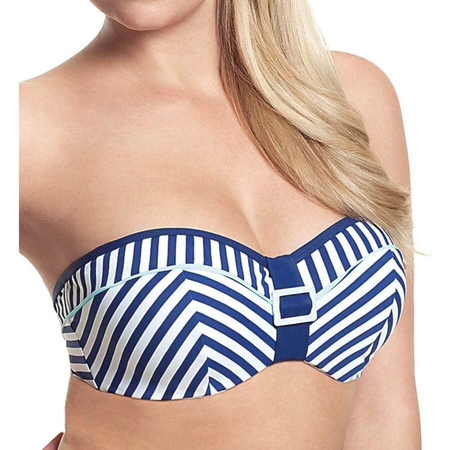 Cleo Lucille Bandeau Bikini Top Nautical 1 Cleo Lucille Bandeau Bikini Top Nautical