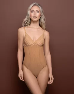 Bye Bra Powermesh Bodysuit -Fashion Lingerie Store Powermesh Bodysuit Brief Light Brown 1 1593x2037 02c69c7b be3c 4c1c ac77 2ccc53a048d9