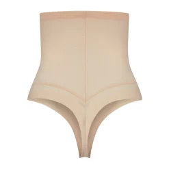 Bye Bra Powermesh High Waist Thong -Fashion Lingerie Store Powermesh high waist thong Beige Back ac6b66b0 2c32 4443 ac66 d0a91482d5e8