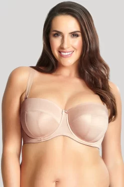 Panache Sculptresse Dana Strapless Bra Linen -Fashion Lingerie Store SculptresseBra9670 linenbra