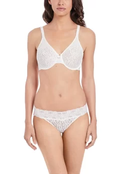 Wacoal Halo Lace Brief 15 Wacoal Halo Lace Brief -Fashion Lingerie Store Wacoal Halo Lace Ivory Bikini Brief