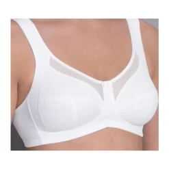 Anita Comfort Clara Bra Non Wired (White) -Fashion Lingerie Store anita comfort clara bra nonwired closeup