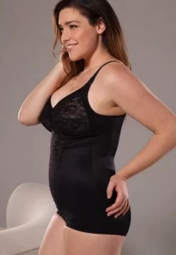 Berdita Brigitte Panty Corselette -Fashion Lingerie Store berdita corselette black side view