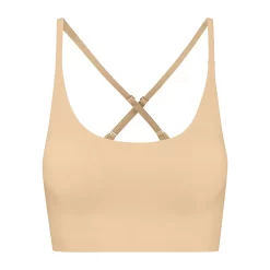 Bye Bra Bra Top Round-Neck -Fashion Lingerie Store bra top crossback beige Front
