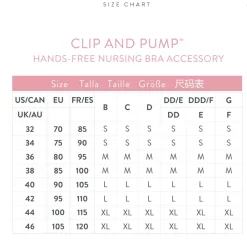 Bravado Clip And Pump Hands-Free Nursing Bra Accessory -Fashion Lingerie Store bravado size chart 2022 12 13113746