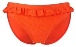 Panache Cleo Rita Frilled Bikini Pant -Fashion Lingerie Store rita cw0129 frilled pant orange print front