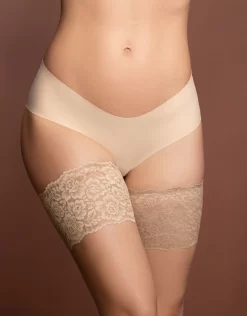 Bye Bra Thigh Bands Lace -Fashion Lingerie Store thigh bands beige lace on model 7cc5e8ac 3252 4350 a6eb ab47ea30757c